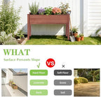 soliwood set of 2 raised garden bed with, front angle view