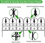 decorative garden fence metal fence border 18" h on a desk or shelf