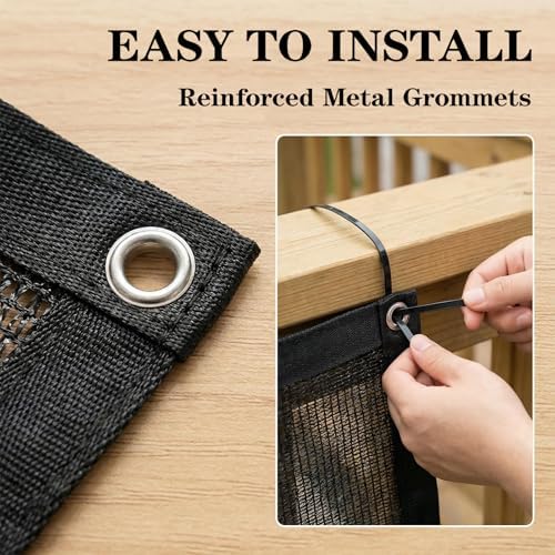 40% shade cloth for garden 14 x20 ft,50pcs, close-up detail