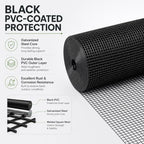 GoldPeak Black Hardware Cloth 1/2 Inch Mesh 48 Inch x 100 Foot 19 Gauge | Vinyl Coated Welded Wire Mesh Roll Chicken Wire Fencing Garden Fence Tree Guard Hardware Mesh Wire Fence Roll
