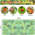 garden netting 10x50ft 2 pack ultra fine mesh shown in use