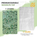 eagle peak woven replacement cover for 8x6 portable, side view