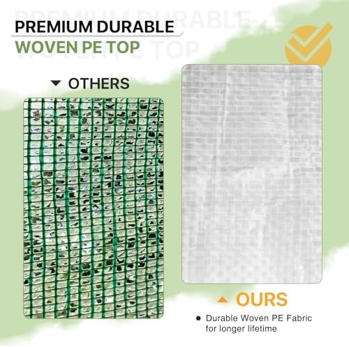 eagle peak woven replacement cover for 8x6 portable, side view