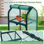 ohuhu mini greenhouse for indoor outdoor, small plastic on a desk or shelf