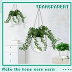 meanplan 4 pcs self watering hanging planter indoor, close-up detail