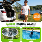 cordless portable washer, 1100 psi handheld washer battery, package contents