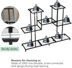 twhep metal plant stand, 5 tiers multifunctional plant, side view