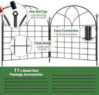 tall decorative garden fence, 25 ftx 32" h, side view