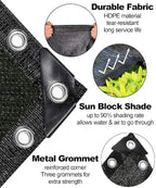 90% black shade cloth 10ft x 24ft heavy shown in use