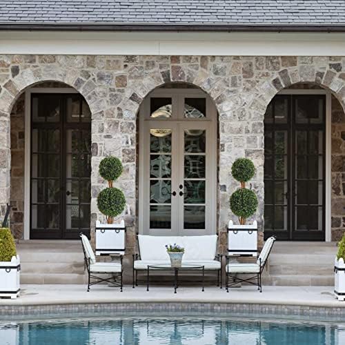 lifelike indoor&outdoor use 3ft boxwood double ball topiary, package contents
