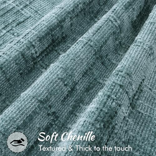 decoruhome chenille decorative throw pillow covers 20x20 set shown in use