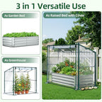 ohuhu 4x2x1 ft raised garden bed outdoor with, side view