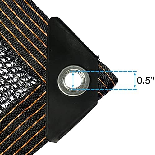 winemana 10x20ft shade cloth for garden mesh tarp, side view