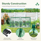 greatbuddy 3x3x6 small greenhouse, durable pe,waterproof & uv, package contents