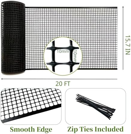 potatolife 15.7'' x 20' plastic wire for poultry shown in use