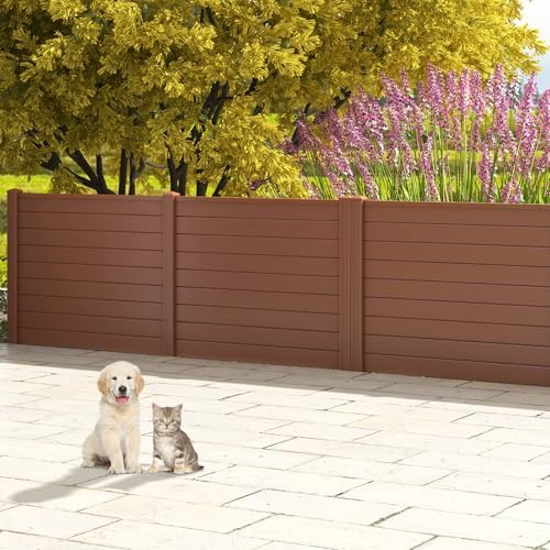 giantex 36''h x 48''w air conditioner fence privacy, front angle view