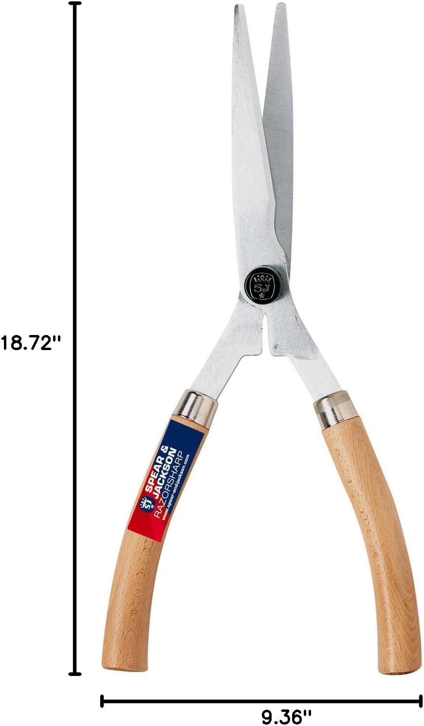 Spear and Jackson Razorsharp Wooden Handled Shears, Blue
