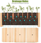 costway planter garden bed, folding planter box, 27.5" showing dimensions
