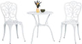 outvita 3 piece cast aluminum bistro set, butterfly, main product view