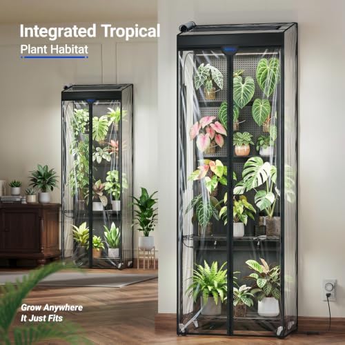barrina lh600 pegboard indoor greenhouse with grow light, package contents