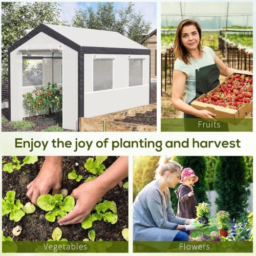 outsunny 10' x 7' x 7' greenhouse walk-in, package contents