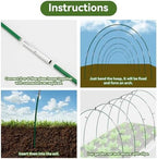 garden netting kit for raised beds, 10x50ft ultra showing dimensions