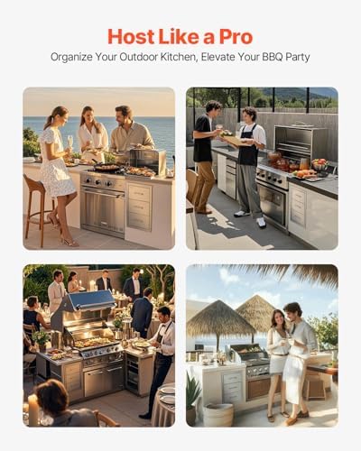 vevor outdoor kitchen drawers 16"w x 21.5"h x, view 9