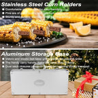 poligo 22pcs heavy duty bbq grill accessories set, front angle view