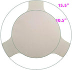 15 inch Heat Deflector, Plate Setter, Pizza Stone, Smoking Stone for Medium Big Green Egg Grill and 15" Diameter Cooking Grills, Kamado Grill, 15" Smoking Stone