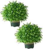 florisso fake plants artificial boxwood topiary, 2 pack, view 10