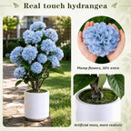 3ft artificial hydrangea tree outdoor | uv resistant on a desk or shelf