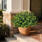 artificial fake greenery plants boxwood shrubs grass for showing dimensions