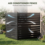 50"w x 48"h air conditioner fence, 2 panels, close-up detail