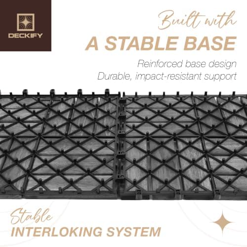 acacia interlocking deck tiles outdoor waterproof all weather, view 9