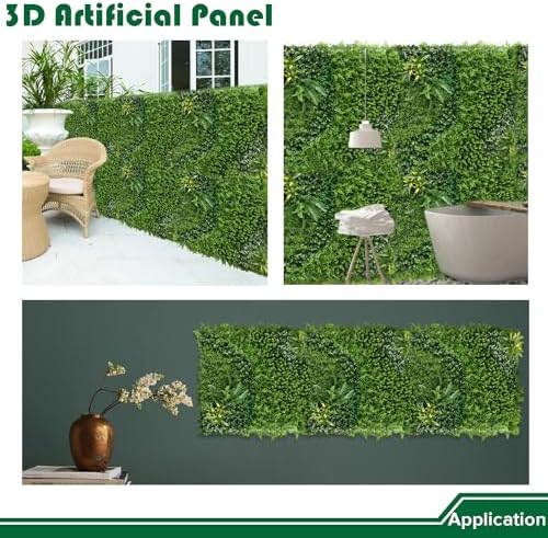 artificial grass wall panels 40"x40"-1pack greenery backdrop faux shown in use