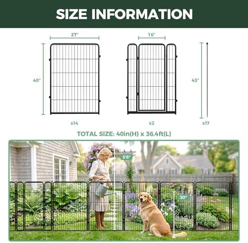 fxw no dig garden fence, outdoor for yard on a desk or shelf