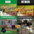 garden fence animal barrier - 10 panels, 32, side view