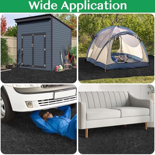 tolanbbt outdoor storage shed floor mat, 8.2 x, close-up detail