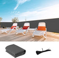 LOVE STORY Custom Size 3.3'x15' Dark Grey Balcony Privacy Screen,UV Block Privacy Fence Screen,90% Shield for Outdoor Pool Garden Apartment Railing