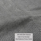 8x20 ft shade cloth for patio, 90% uv, close-up detail