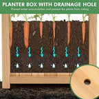 s afstar outdoor wooden planter box, folding raised, package contents