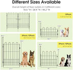 bepatio 5 panels arc metal tall garden fence, view 9