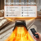 pasapair greenhouse heater with remote, 1500w fast heating, close-up detail