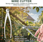 bonsai pruning tool set, 6 different roles of, side view