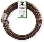 Anodized Aluminum 4.0mm Bonsai Training Wire 250g Large Roll (23 feet) - Choose Your Size and Color (4.0mm, Brown)