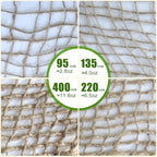 agfabric natural jute erosion control netting 4x60ft, 11.8oz, front angle view