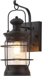ylong-zs black farmhouse wall sconce, rustic lantern wall, main product view