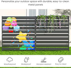 metal privacy fence screen, 42" h×38" w (3 on a desk or shelf
