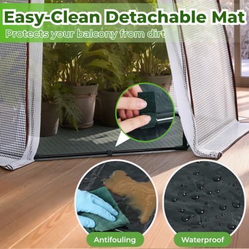 portable greenhouse for outsides, ohuhu heavy duty green, package contents