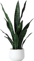 beebel artificial snake plant 22 inch fake sansevieria, main product view